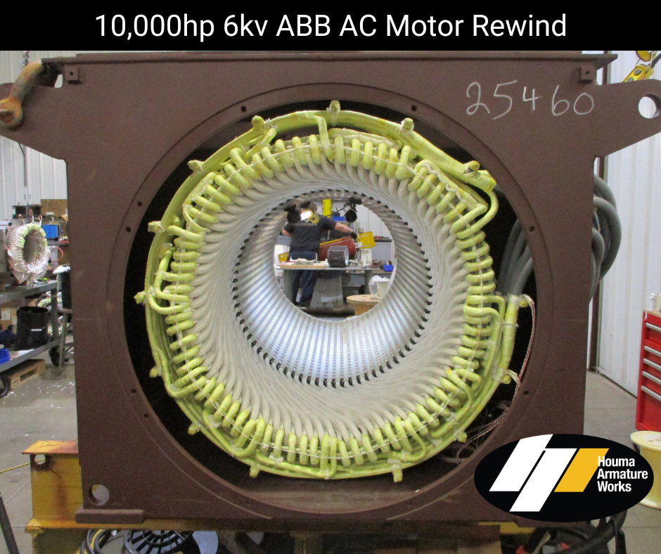 10,000hp 6kv ABB AC Motor Rewind